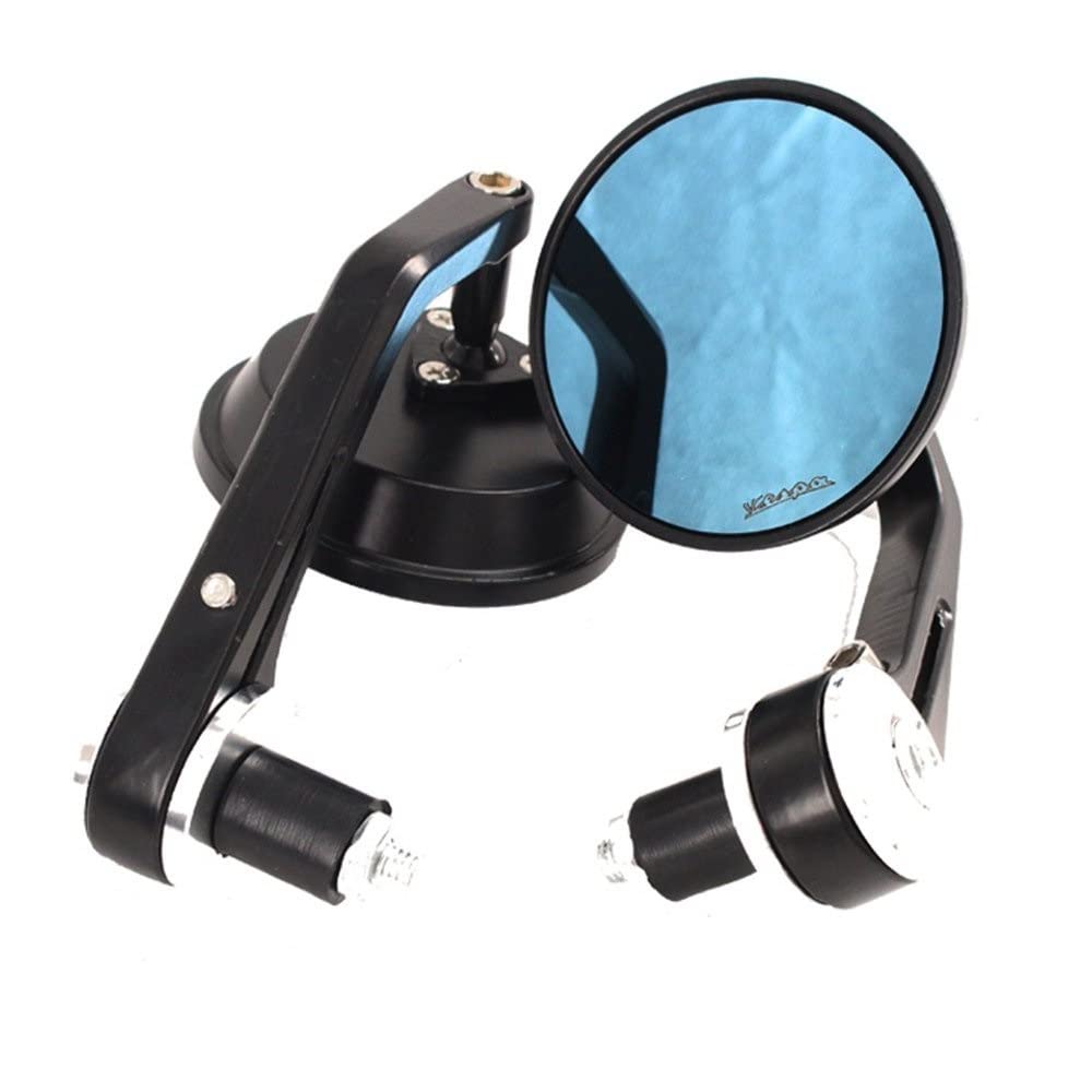 Motorrad Lenkerendenspiegel Für Vespa GT GTS GTV 60 125 200 250 300 300ie Motorradspiegel Aluminium Lenkerenden Rückspiegel Zubehör Motorrad Rückspiegel (Farbe : Silber) von KEDIPU
