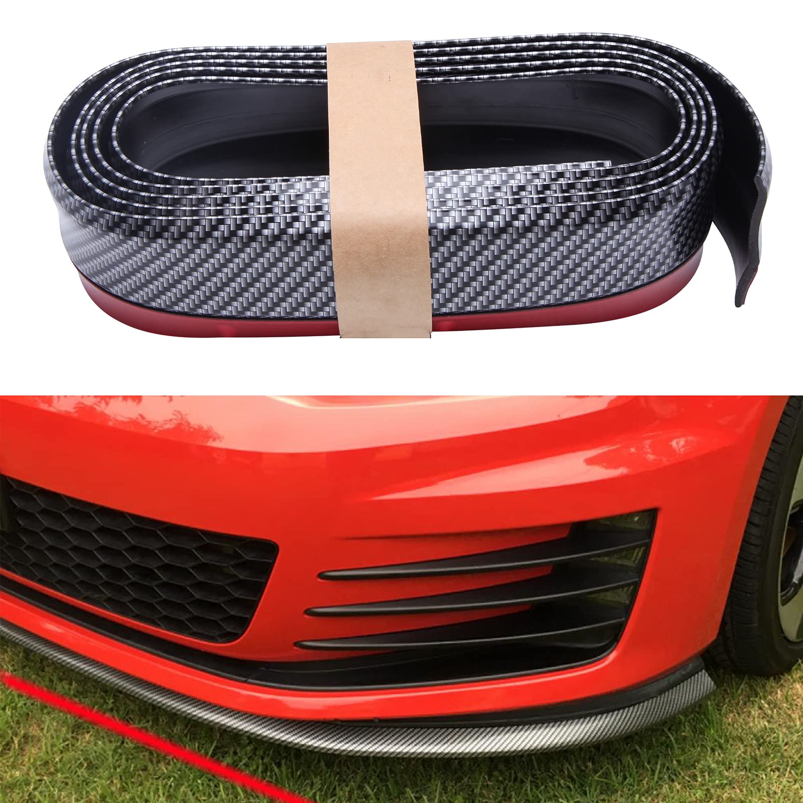 Frontspoiler Lippe, 8.2FT/250cm Universale Frontschürzenlippenleiste Splitter Spoiler passend für die meisten Autos, Lastwagen oder SUV. Frontspoiler Lippe, 8.2FT/250cm Universale Frontschürzenlippenleiste Splitter Spoiler passend für die meisten Autos, Lastwagen oder SUV. von KEEPDSGN
