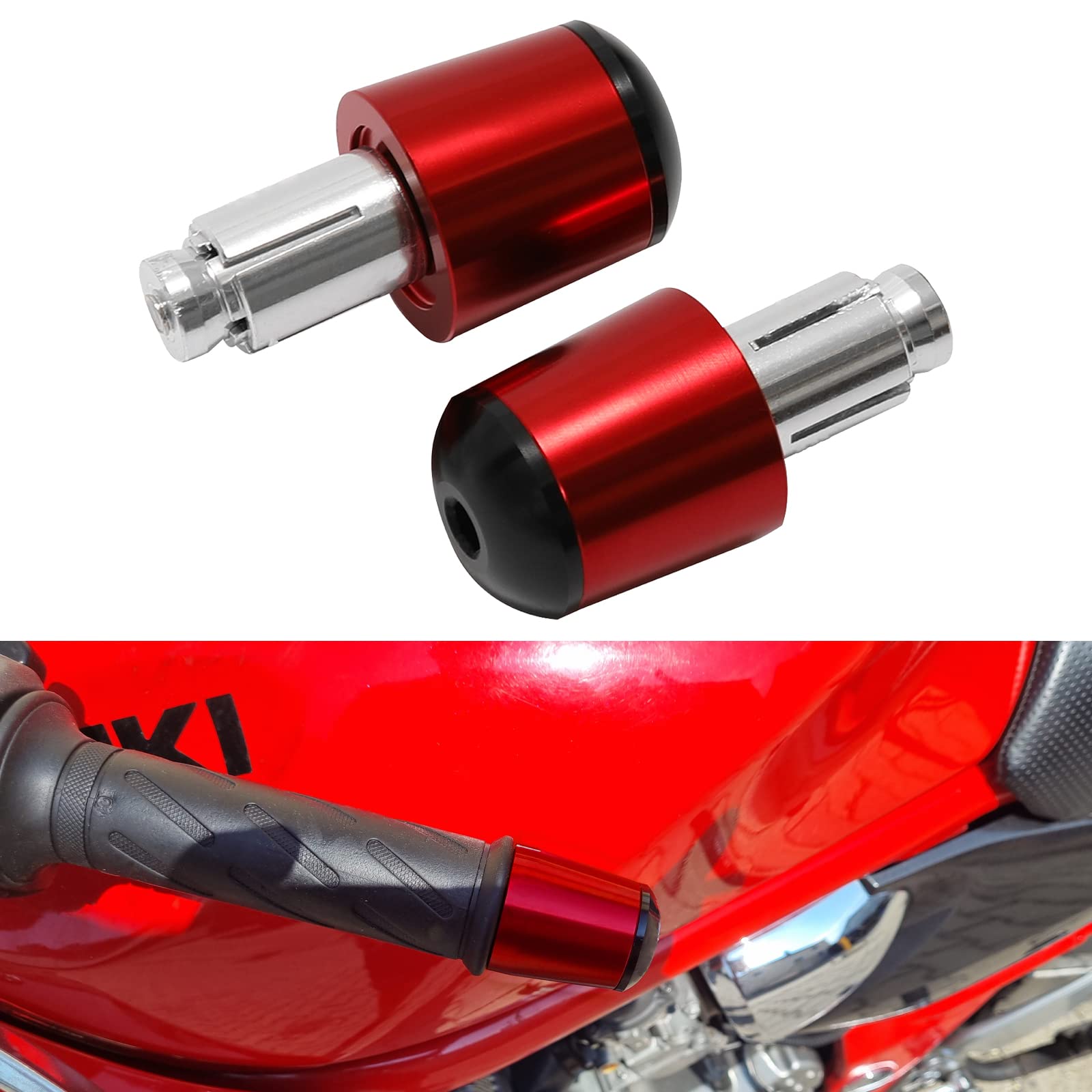 KEEPDSGN 7/8" 22mm-24mm Motorrad Lenkerendkappen, Aluminium Motorrad Lenkerstopfen Kompatibel mit XJ6 XJ6N FZ1 FZ6 FZ09 MT03 MT07 MT09 MT10 YZF R1 R6. KEEPDSGN 7/8" 22mm-24mm Motorrad Lenkerendkappen, Aluminium Motorrad Lenkerstopfen Kompatibel mit XJ6 XJ6N FZ1 FZ6 FZ09 MT03 MT07 MT09 MT10 YZF R1 R6. von KEEPDSGN