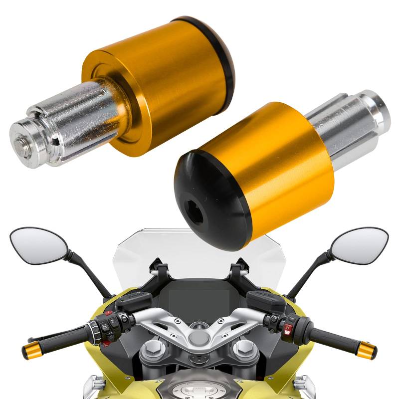 KEEPDSGN 7/8" 22mm-24mm Motorrad Lenkerendkappen, Aluminium Motorrad Lenkerstopfen Kompatibel mit XJ6 XJ6N FZ1 FZ6 FZ09 MT03 MT07 MT09 MT10 YZF R1 R6. von KEEPDSGN