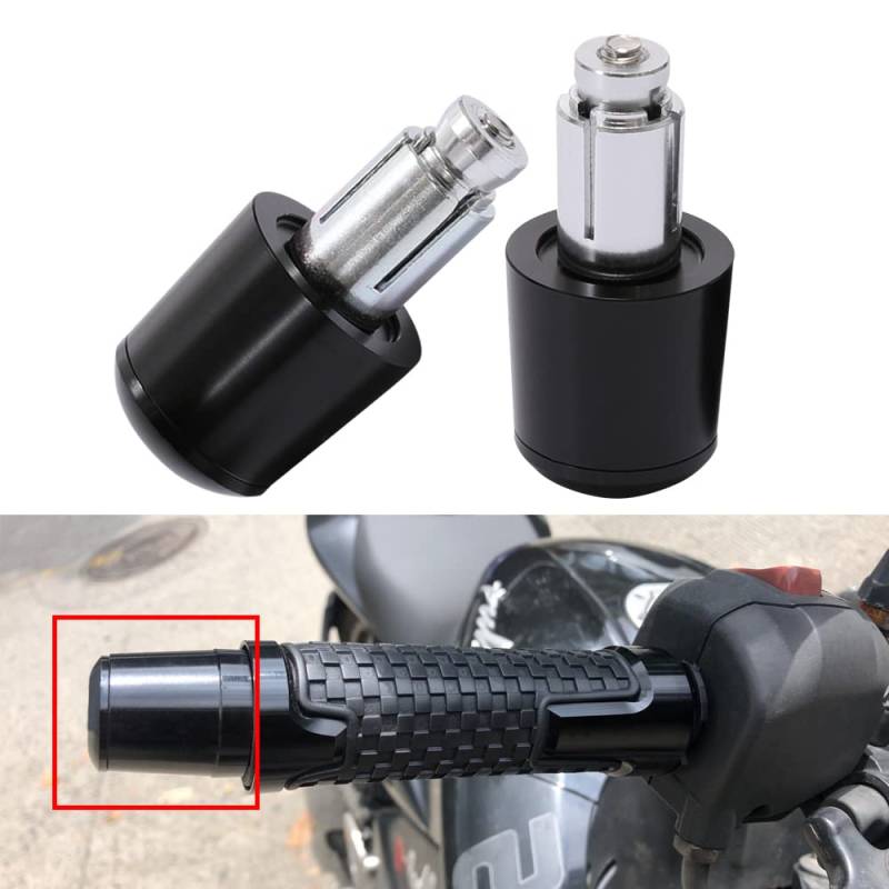 KEEPDSGN 7/8" 22mm-24mm Motorrad Lenkerendkappen, Aluminium Motorrad Lenkerstopfen Kompatibel mit Sport Bike Street Bike Cruiser Scooter von KEEPDSGN