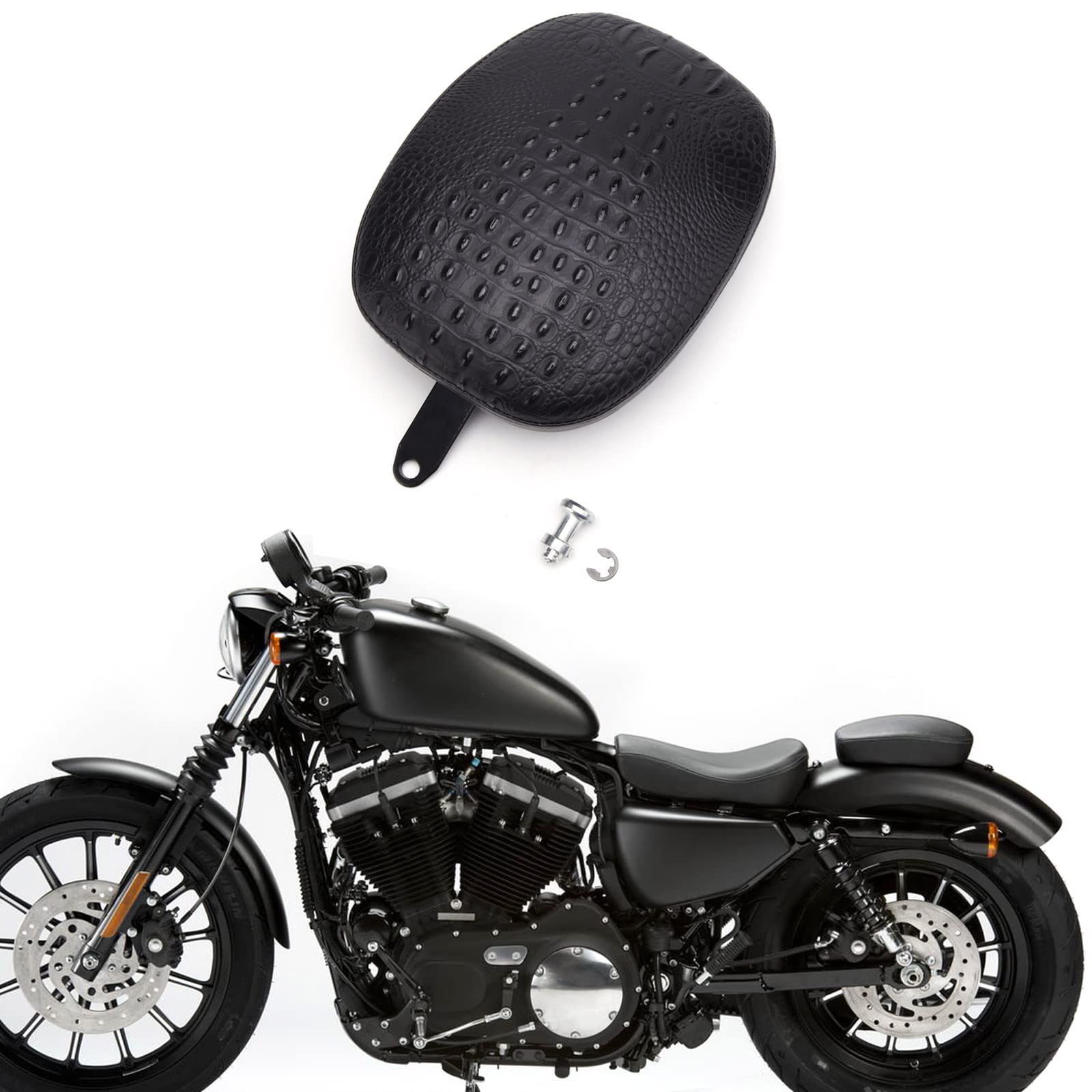 Keepdsgn Motorrad Sozius Kissen Pad für Sportster XL1200 883 72 48 2010-2015 Cafe Racer. von Keepdsgn