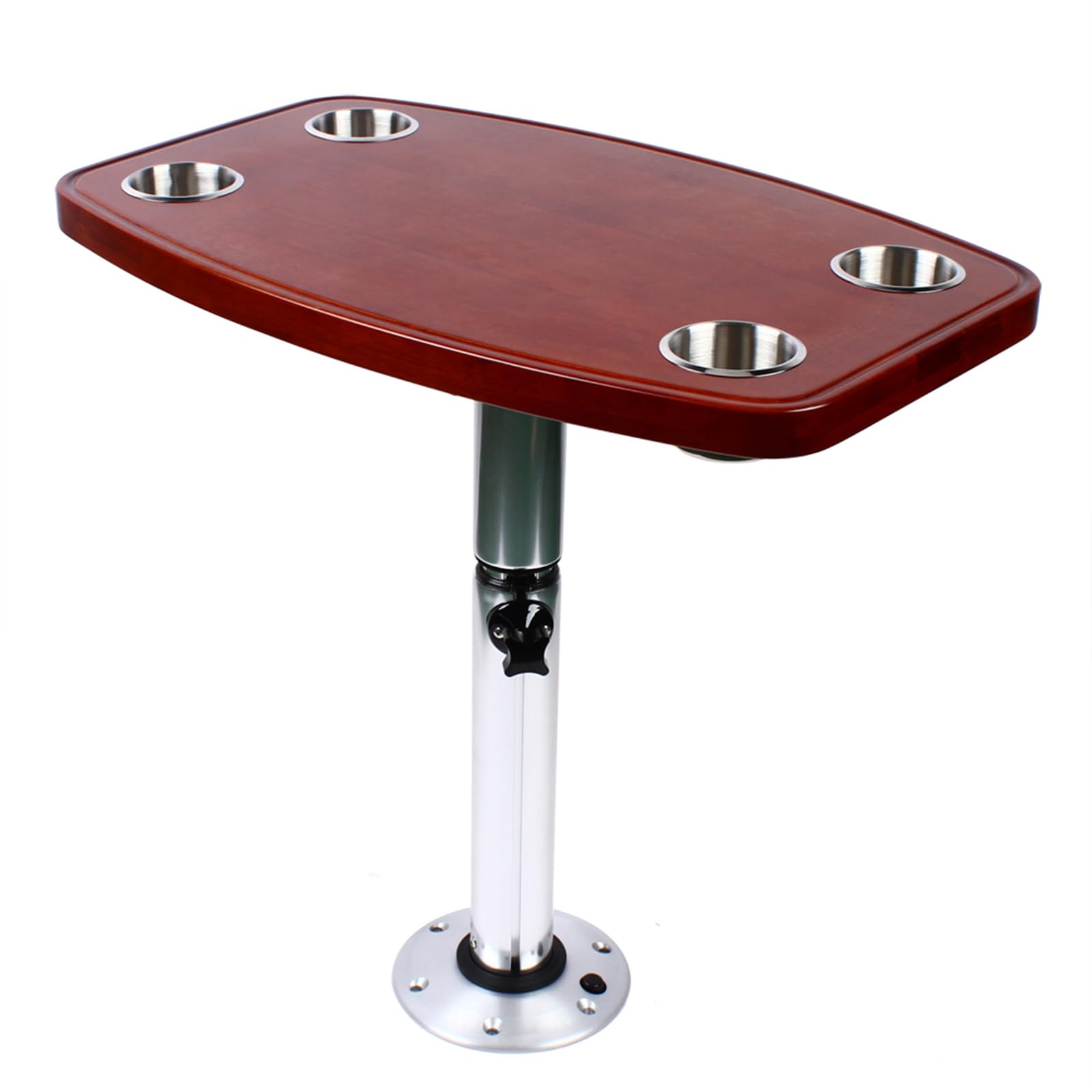 KEESUNG Bootstisch 4 Getränkehaltern, Teleskopisch Wohnmobiltische AblagefäCher GeträNkehalter Marine RV Motorheim Bootstisch Tisch Verstellbar Lackierte Tischplatte, 600 x 380mm KEESUNG Bootstisch 4 Getränkehaltern, Teleskopisch Wohnmobiltische AblagefäCher GeträNkehalter Marine RV Motorheim Bootstisch Tisch Verstellbar Lackierte Tischplatte, 600 x 380mm von KEESUNG