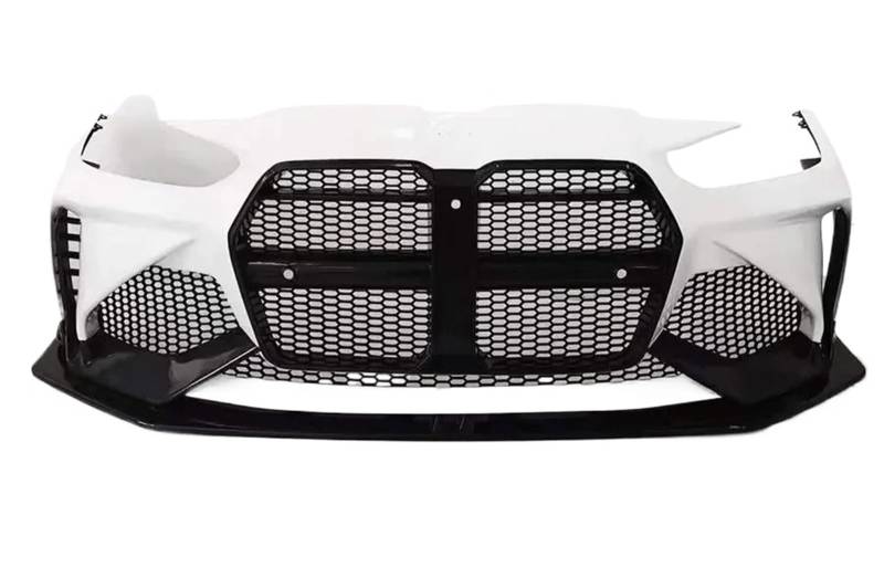 Auto Front Gitter Dry Carbon Fiber Front Stoßstange Grill Front Gesicht Auto Grille Upgrade Körper Kit Für M3 G80 Für M4 G82 2021 + Vorne Kapuze Kühlergrill von KEFFUBPG