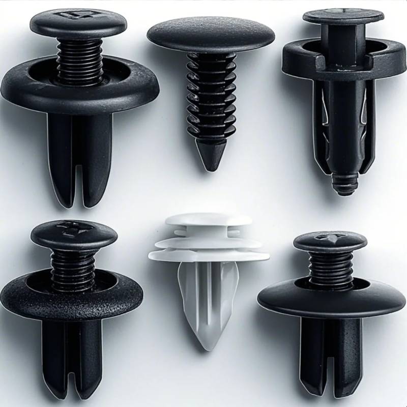 120 Stück Auto Befestigung Clips, Auto Türplatte Schnappt Set, Universal Stoßstangen Zierleisten Plastikklips Set,6 Arten Türverkleidung Klammern, von KEKECHAORAN