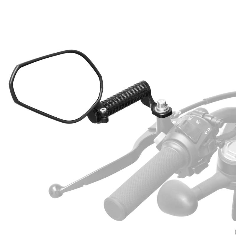 KEMIMOTO Motorradspiegel mit CNC Spiegelverlängerung, E9 Geprüft, Motorrad Rückspiegel Universal M10, Kompatibel mit Cruiser, Adventure-Touring-Motorräder und Street Bikes von KEMIMOTO