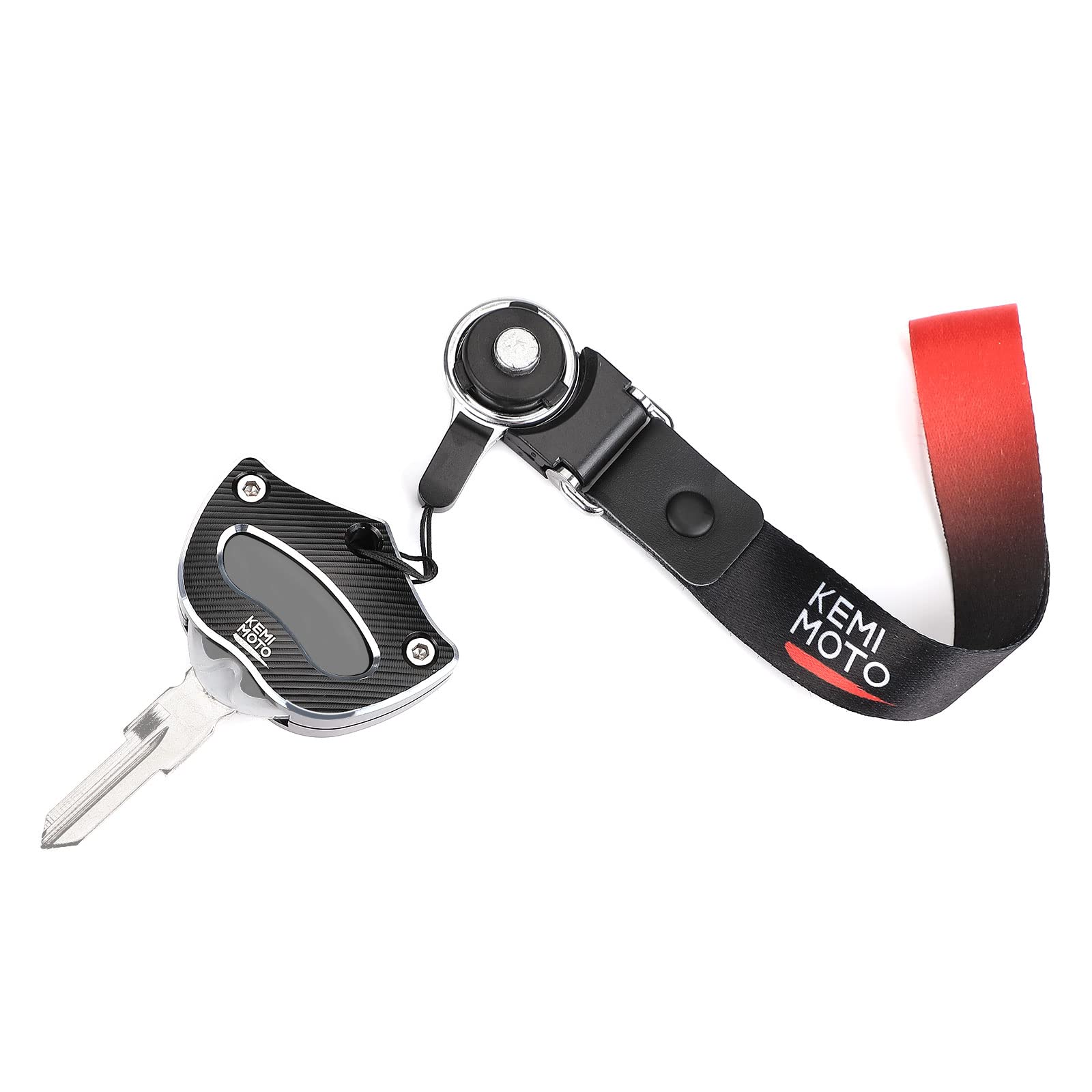 KEMIMOTO Schlüsselhalter kompatibel mit Can-Am Spyder, Schwarz, Large von KEMIMOTO