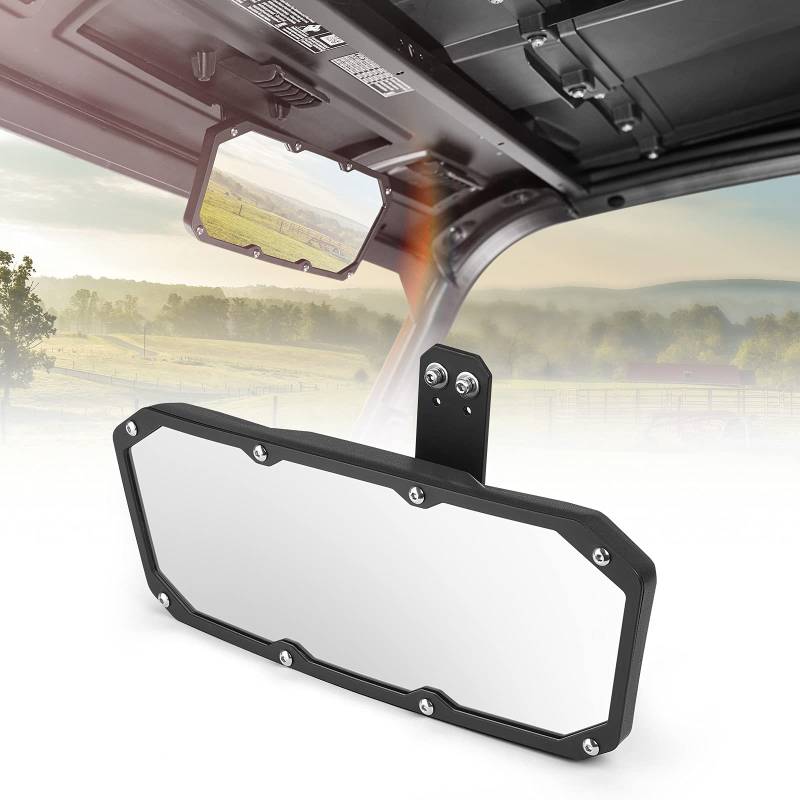 Ranger Rückspiegel, Kemimoto UTV Spiegel kompatibel mit Polaris Ranger 500 570 900 XP 1000XP/Crew 2017-2021, Require Factory Drop Down Mounting Tab von KEMIMOTO