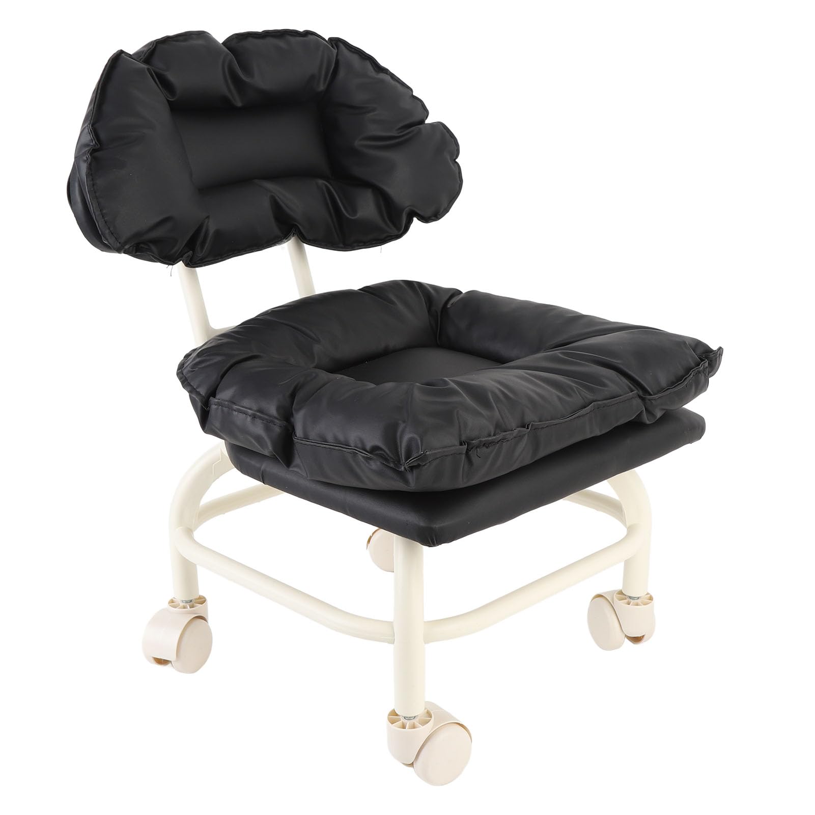 KENANLAN Rolling Pulley Chair, Ergonomische Rückenlehne, Niedriger Stuhl mit Rädern für Heimbüro, Salon, Workshop, Hocken oder Knienmobilitätskomfort KENANLAN Rolling Pulley Chair, Ergonomische Rückenlehne, Niedriger Stuhl mit Rädern für Heimbüro, Salon, Workshop, Hocken oder Knienmobilitätskomfort von KENANLAN