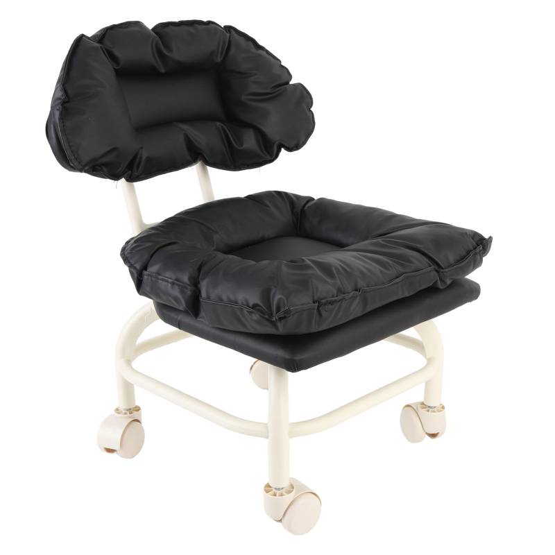 KENANLAN Rolling Pulley Chair, Ergonomische Rückenlehne, Niedriger Stuhl mit Rädern für Heimbüro, Salon, Workshop, Hocken oder Knienmobilitätskomfort von KENANLAN