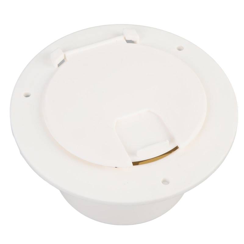 KENANLAN Runde Elektrische Kabelluke, RV-Netzkabel-Kabellukenabdeckung, Nylon, Sichere Fixierung, Robust für 3 1/2-Zoll-Schnittstelle, Wohnmobil, Anhänger, Campervan von KENANLAN