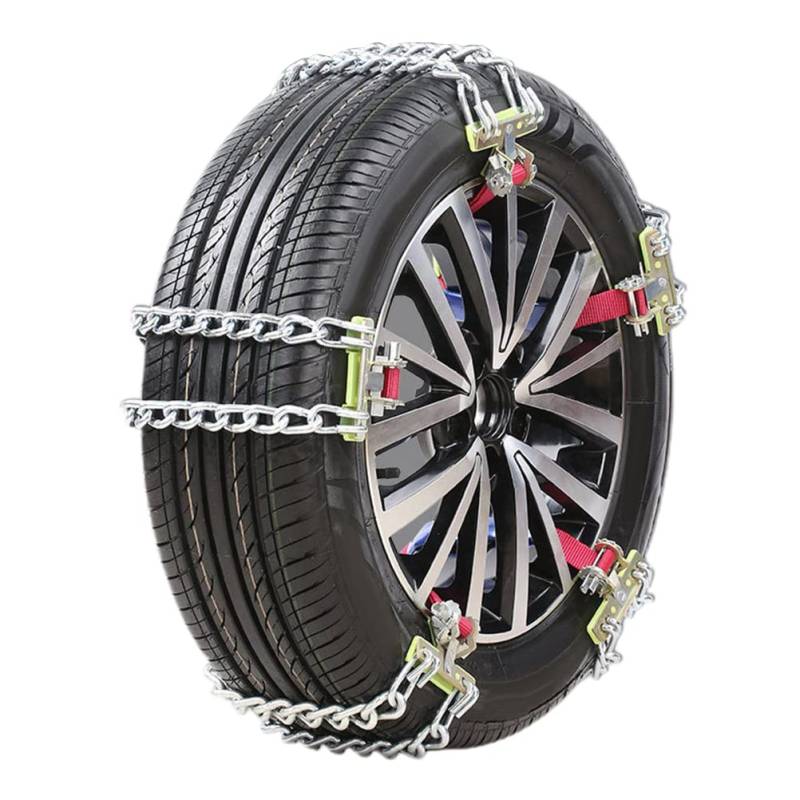 KENANLAN Schneeketten, Mangan Stahl Universal Reifen Schneekette Auto Anti Rutsch Reifenketten Schneeketten Einstellbarer Notfall Verdickt Reifen Traktion Ketten Auto, SUV, von KENANLAN