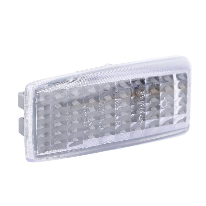 KENANLAN Seitenmarker Light Häuser Schutz für Seitenanträge Lampenabdeckung 1248202321 Ersatz für die C-Klasse E-Klasse SL-Klasse W124 W140 R129 (Weiß) von KENANLAN