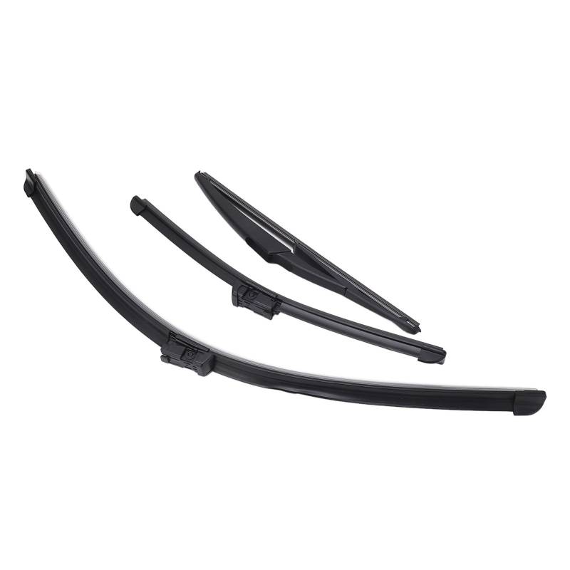 Scheibenwischer-Set für Vorne und Hinten, Ideal mit Sicherheit durch Klare Sicht, 2009–2023 Ersatzblätter für 500 500C 500L, ABS-Gummi, Linkslenkung von KENANLAN