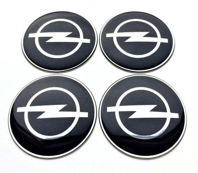 4 Stück Auto Radnabenkappen Aufkleber für O-pel 60MM, Radnabendeckel Aufkleber Auto Nabendeckel Aufkleber Nabenkappen Aufkleber von KENANS