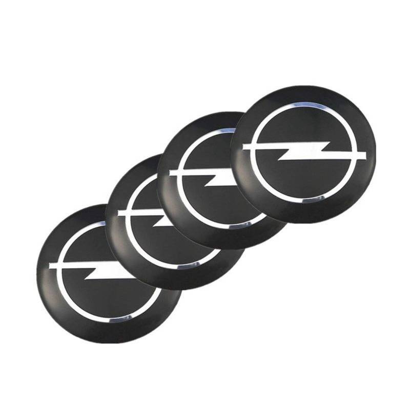 KENANS 4 Stück Auto Radnabenkappen Aufkleber für Op-EL 60MM, Radnabendeckel Aufkleber Auto Nabendeckel Aufkleber Nabenkappen Aufkleber von KENANS