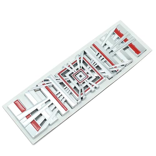 Auto Emblem Logo Aufkleber für Tesla Model3/Y/S/X Plaid, Autoaufkleber Emblem Abziehbilder Emblem Auto Zubehör Tuning Sticker,Silver von KENANS