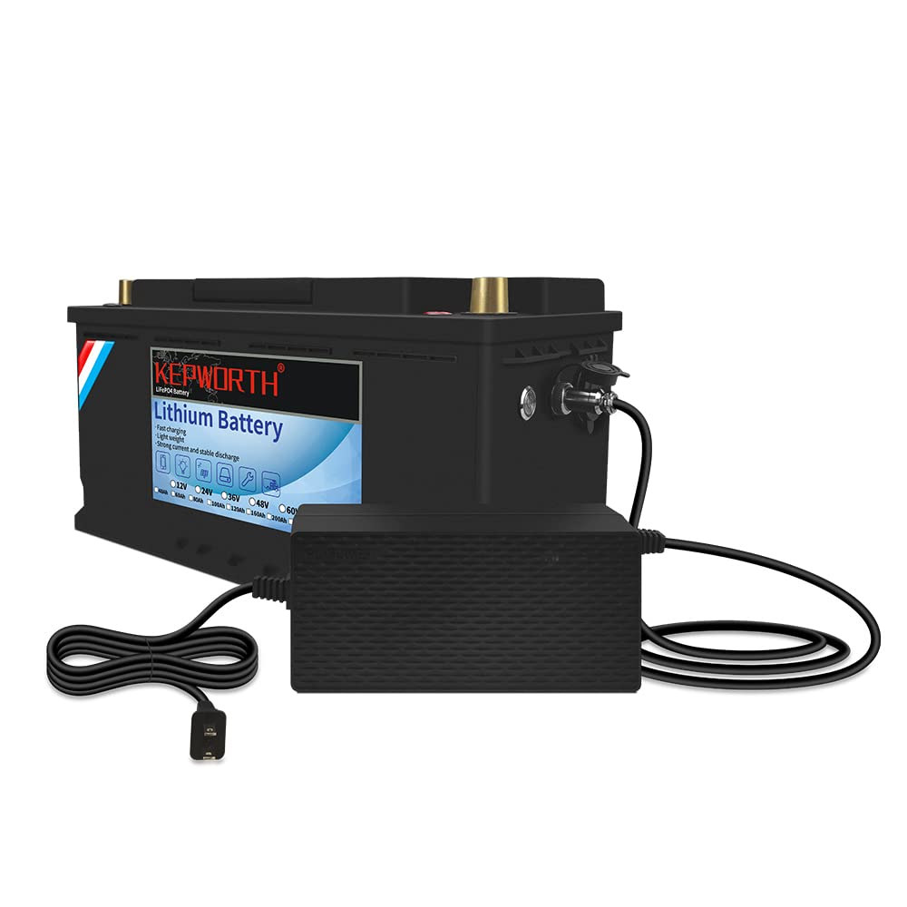 KEPWORTH 12V 100Ah LiFePO4 Battery Deep Cycle Lithium Iron Phosphate Battery Built-in BMS Lightweight Maintenance-Free Perfect for RV/Camping, Solar/Backup Power,Trolling,Motor/5-Years Warranty KEPWORTH 12V 100Ah LiFePO4 Battery Deep Cycle Lithium Iron Phosphate Battery Built-in BMS Lightweight Maintenance-Free Perfect for RV/Camping, Solar/Backup Power,Trolling,Motor/5-Years Warranty von KEPWORTH