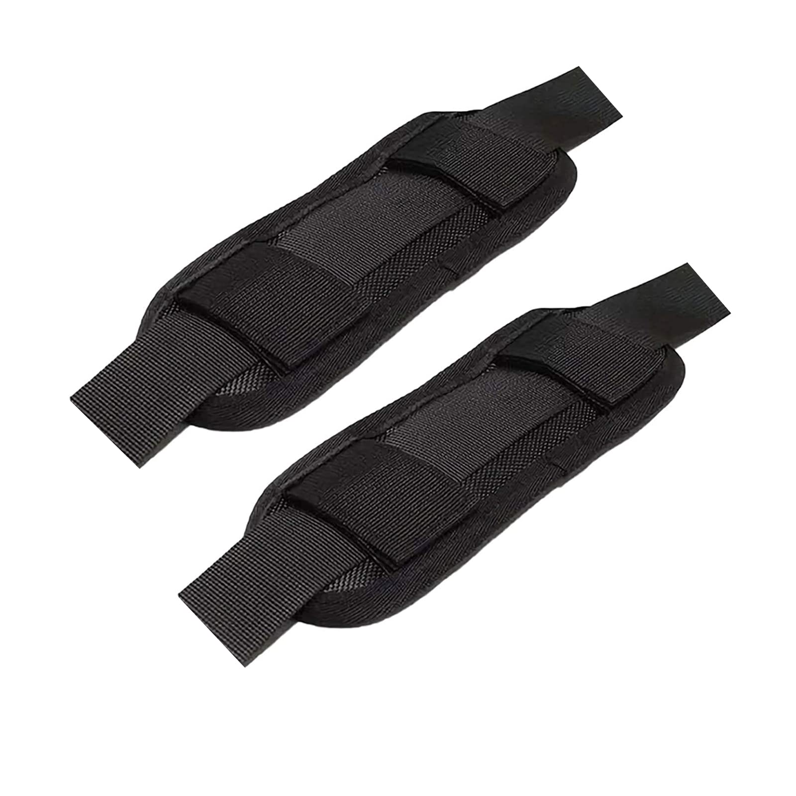 KEQKEV Abnehmbare Schultergurt-Pad-Tasche Schulterpolster Gewehr Sling Pad für Rucksack, Kamera, Laptop, Kuriertasche, Gitarre (2 Stück), Schwarz x 2, Medium von KEQKEV