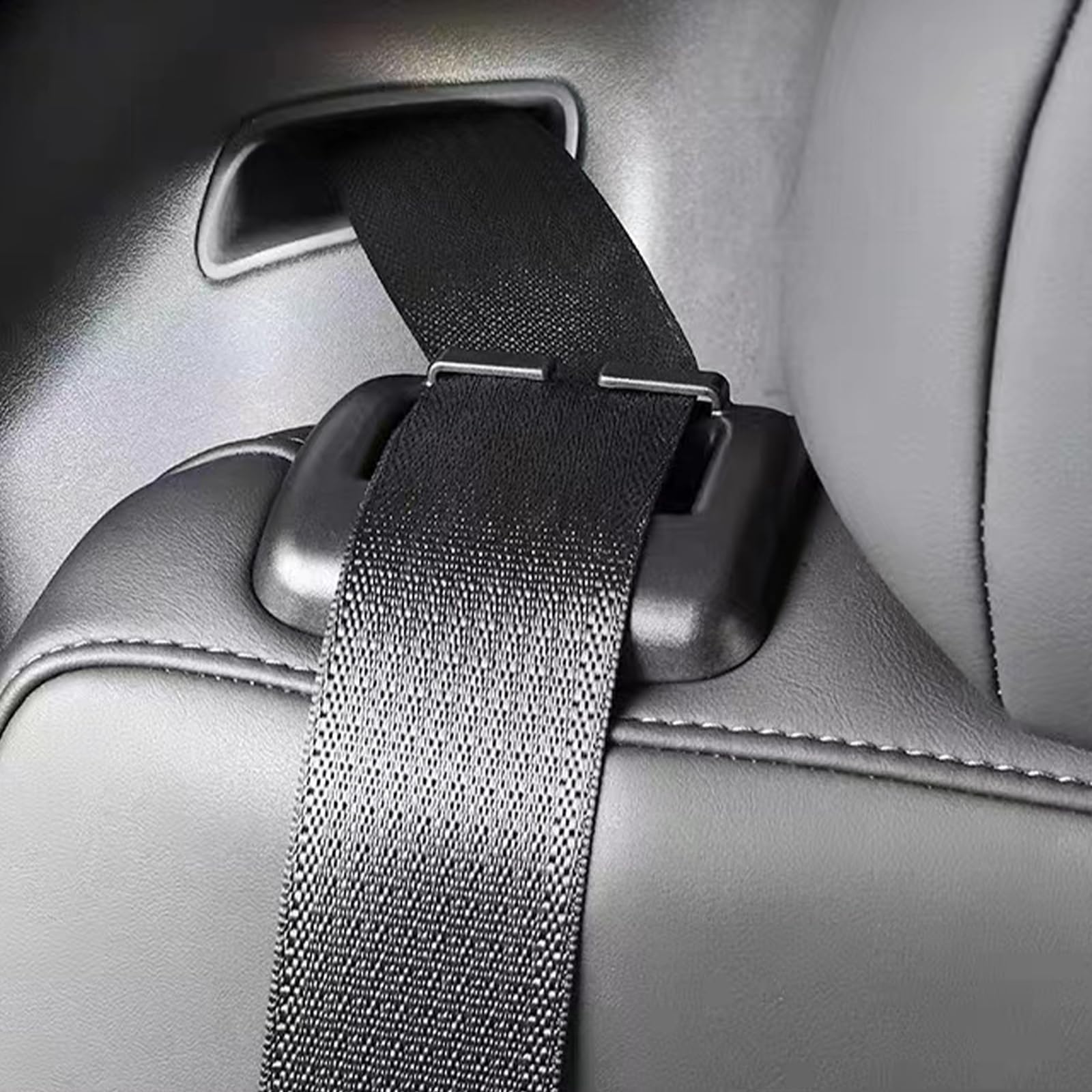 KEQKEV Sicherheitsgurtführungshalter, Rücksitzgurt-Clips, Sicherheitsgurt-Einsteller, Zubehör für Tesla Model Y (2 Stück) von KEQKEV