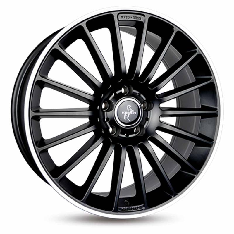 KESKIN KT15 SPEED matt black lip polish 8.0Jx18 5x112 ET30 von KESKIN