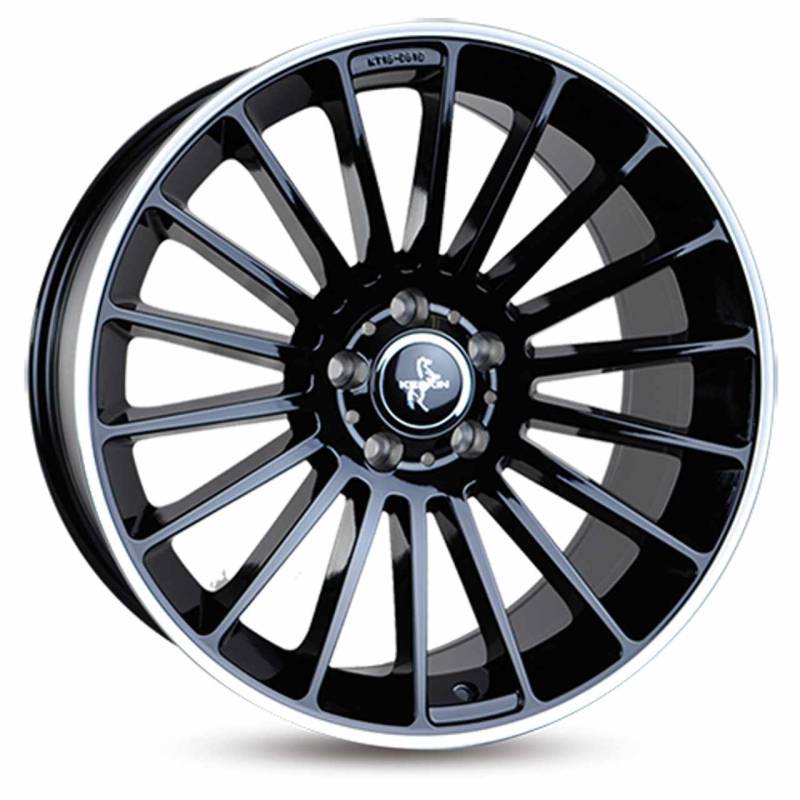 KESKIN KT15 SPEED schwarz polished lip 7.0Jx17 5x112 ET48 von KESKIN