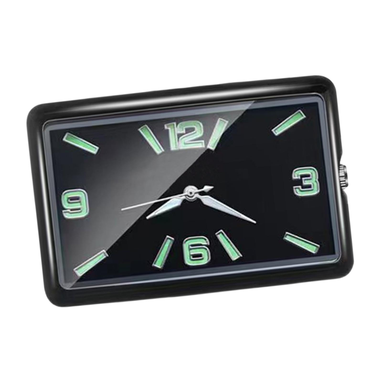 KESOTO Selbstklebende Uhr für Das Auto, Rechteckige Quarzuhr für Armaturenbrett Und Regal, Schwarz Horizontal KESOTO Selbstklebende Uhr für Das Auto, Rechteckige Quarzuhr für Armaturenbrett Und Regal, Schwarz Horizontal von KESOTO