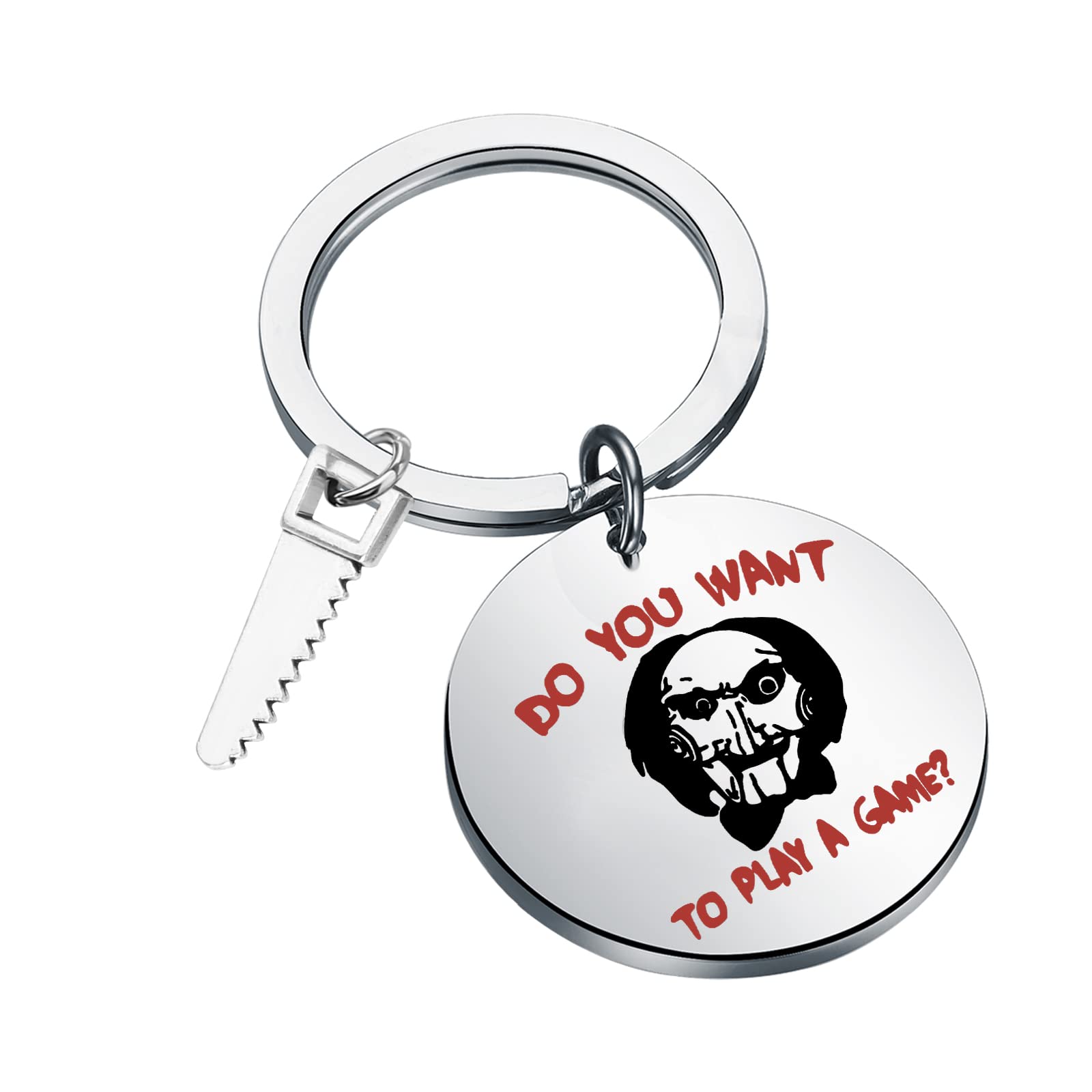 KEYCHIN Saw Horror Movie Schlüsselanhänger Puzzle Killer Fans Geschenke Do You Want To Play Games Jewelry For Horror Movie Lover, Play Games K-s, L KEYCHIN Saw Horror Movie Schlüsselanhänger Puzzle Killer Fans Geschenke Do You Want To Play Games Jewelry For Horror Movie Lover, Play Games K-s, L von KEYCHIN