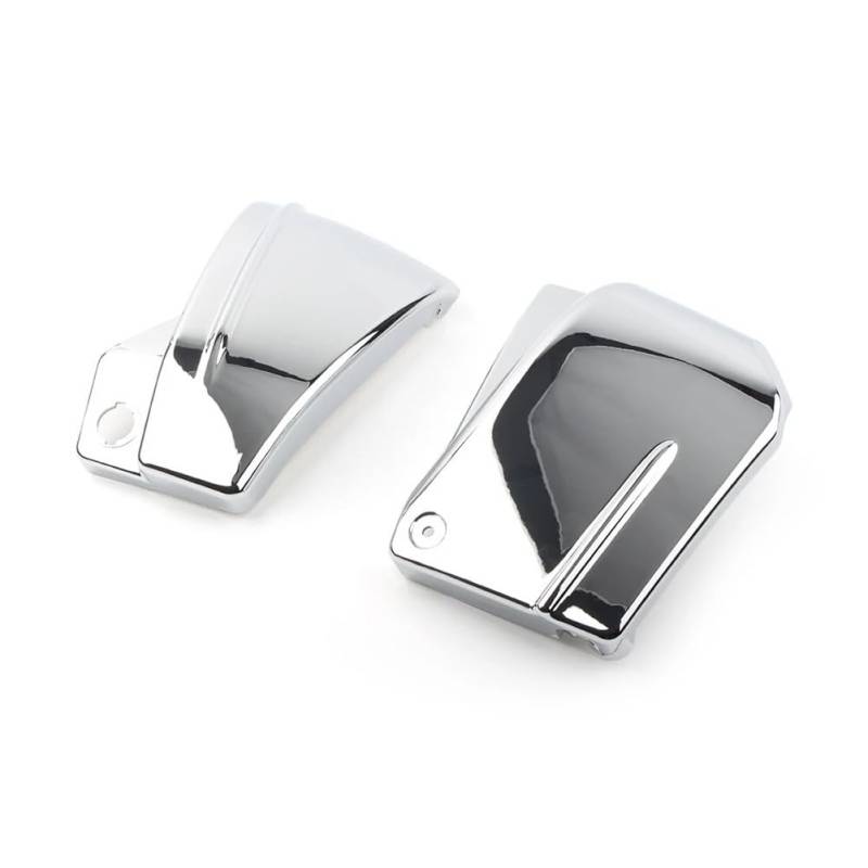 Motorrad-Heckseitenverkleidung 1 Paar Motorrad Chrom ABS Verkleidung Batterie Seitenabdeckung Wachen für Ya&maha V-Star DragStar 650 XVS650A Custom Classic von KEYGODSAY