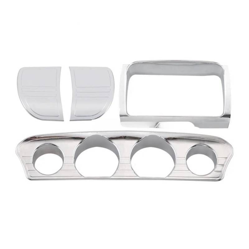 Motorrad-Heckseitenverkleidung Motorrad Chrom Innenverkleidung Tri-Line Gauge Stereo Schalter Borte Akzente Panel Abdeckung Für Ha&rley Electra Street Glide Tri Glide von KEYGODSAY