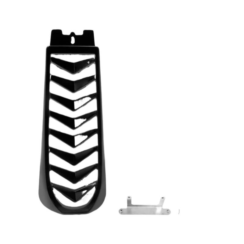 Motorrad-Heckseitenverkleidung Motorrad Front Lower Kühler Abdeckung Kinn Verkleidung Spoiler Schwarz Für Ha&rley Softail Street Breakout Fat FXBR 2018-2023 von KEYGODSAY