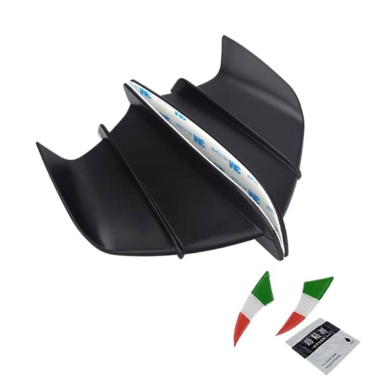 Motorrad-Heckseitenverkleidung Motorrad Universal Aerodynamische Spoiler Flügel Kit Feste Winglet Verkleidung Windabweiser Für Ho&nda VTR PCX ​​150 160 125 X-ADV750 von KEYGODSAY