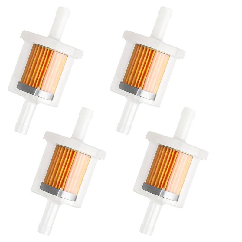 Benzinfilter, Kraftstofffilter 8mm 4er Set Universal Benzinfilter Motorrad Rasenmäher Benzinfilter Moped Roller von KFDDRN