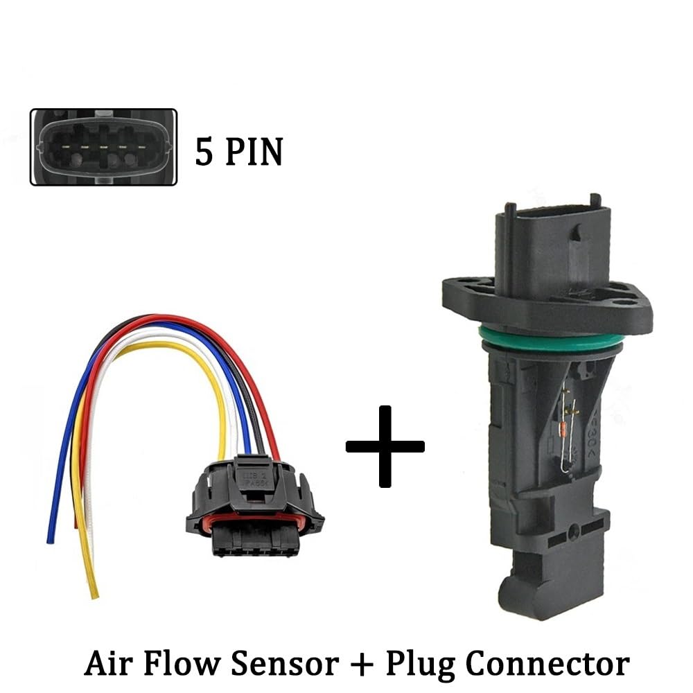 Luftmassenmesser F00C2G2071 Luftmassenmesser MAF Sensor/Passend for SsangYong Kyron 2005–2015 Rexton I 2001–2007 Rexton II 2007–2012 Actyon 2005–2012(Sensor and Plug) von KFJFDHES