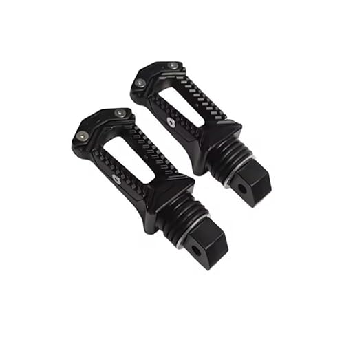 Motorcycle Brake Pedal Extender 1 Paar universelle modifizierte Fußpedale, Winkel einstellbar/passend for Motorrad-Roller, ATV, E-Bike, Fußstützen, Pegs, Aluminiumlegierung(Black) von KFJFDHES