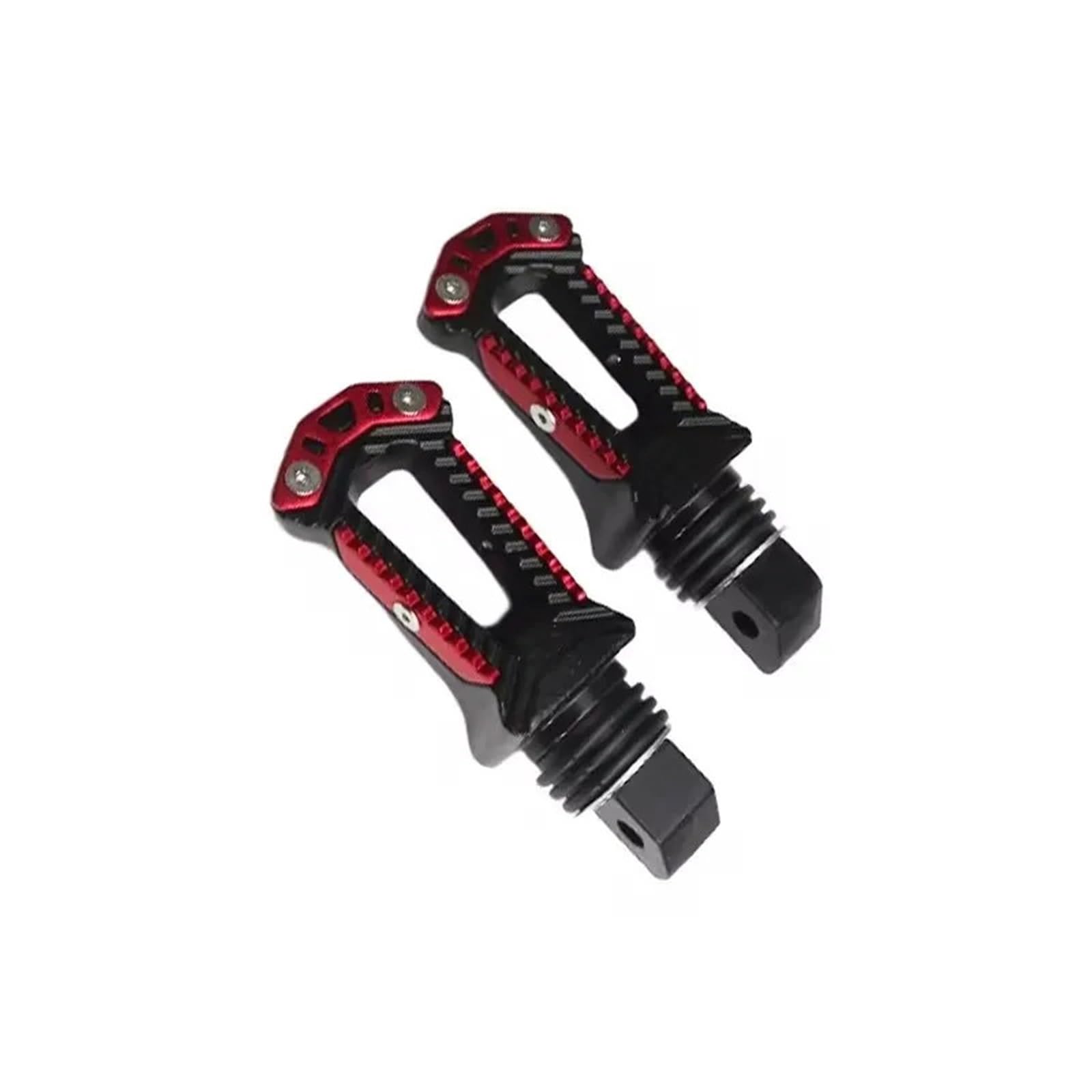 Motorcycle Brake Pedal Extender 1 Paar universelle modifizierte Fußpedale, Winkel einstellbar/passend for Motorrad-Roller, ATV, E-Bike, Fußstützen, Pegs, Aluminiumlegierung(Red) von KFJFDHES