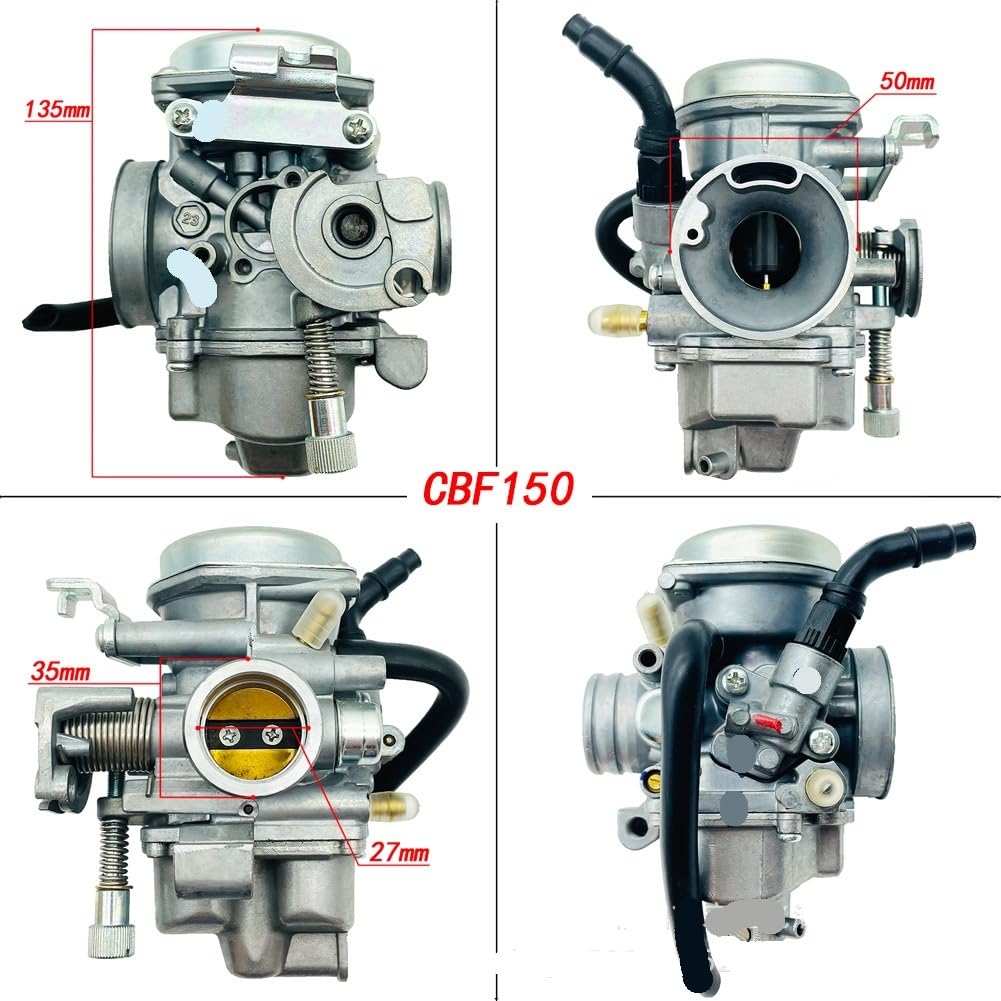 Motorrad-Vergaser Motorradvergaser/Passend for CBF CB GL Honta Titan CBF125 CBF150 CBF180 CB150 GL150 25mm 27mm 29mm Vergaser Pz18j Cz 175cc Cvk 303(CBF150) von KFJFDHES
