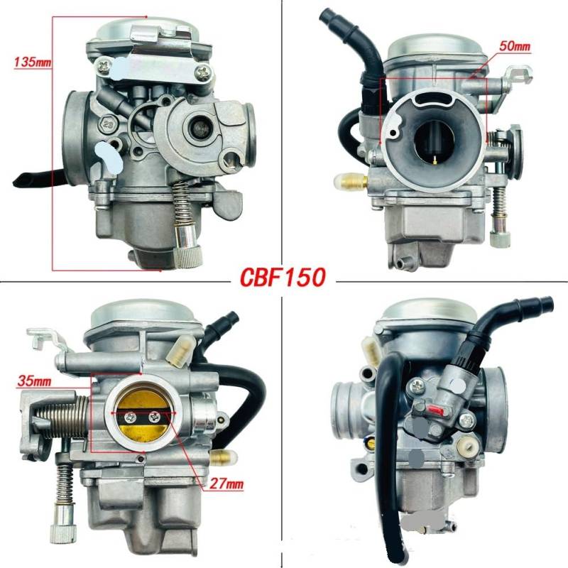 Motorrad-Vergaser Motorradvergaser/Passend for CBF CB GL Honta Titan CBF125 CBF150 CBF180 CB150 GL150 25mm 27mm 29mm Vergaser Pz18j Cz 175cc Cvk 303(CBF150) von KFJFDHES