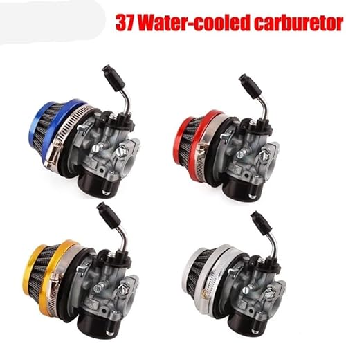 Motorrad-Vergaser Wassergekühlter 2-Takt-Vergaser mit Ansaugrohr-Luftfilter for Mini Moto Dirt Pocket Bike ATV 37 49 50 80 Cc Teile(Red) von KFJFDHES