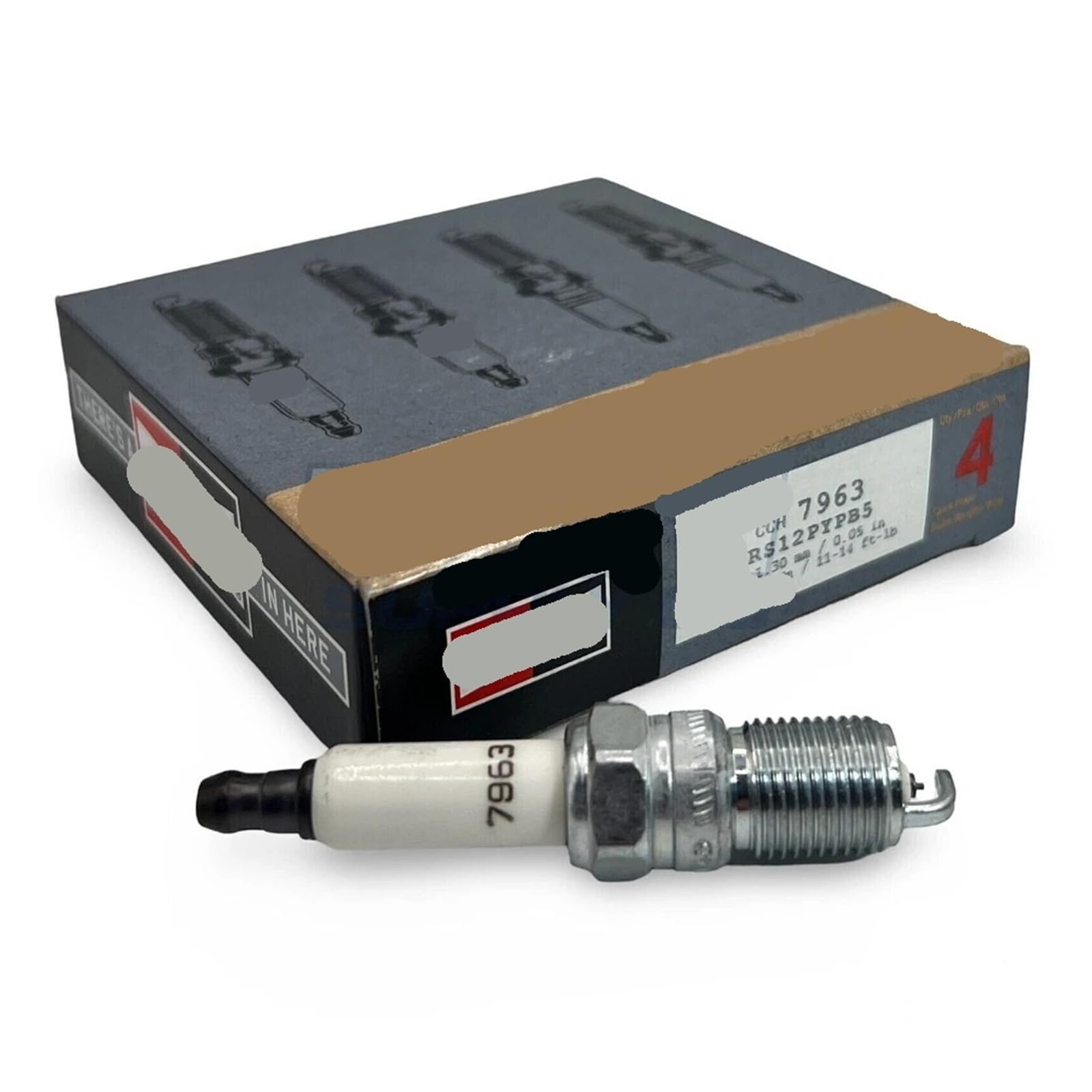 4 Stück 7963 Dual Platin Zündkerze RS12PYPB5 4 Stück 7963 Dual Platin Zündkerze RS12PYPB5 von KFVMVTDW
