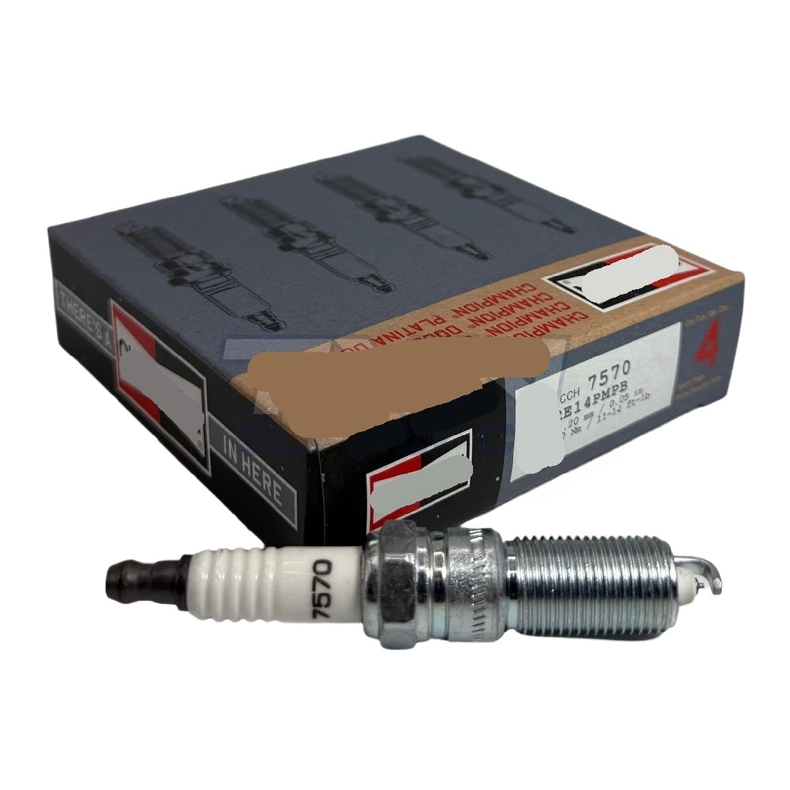 7570 Dual Platinum Zündkerze RE14PMPB, 4er-Pack 7570 Dual Platinum Zündkerze RE14PMPB, 4er-Pack von KFVMVTDW