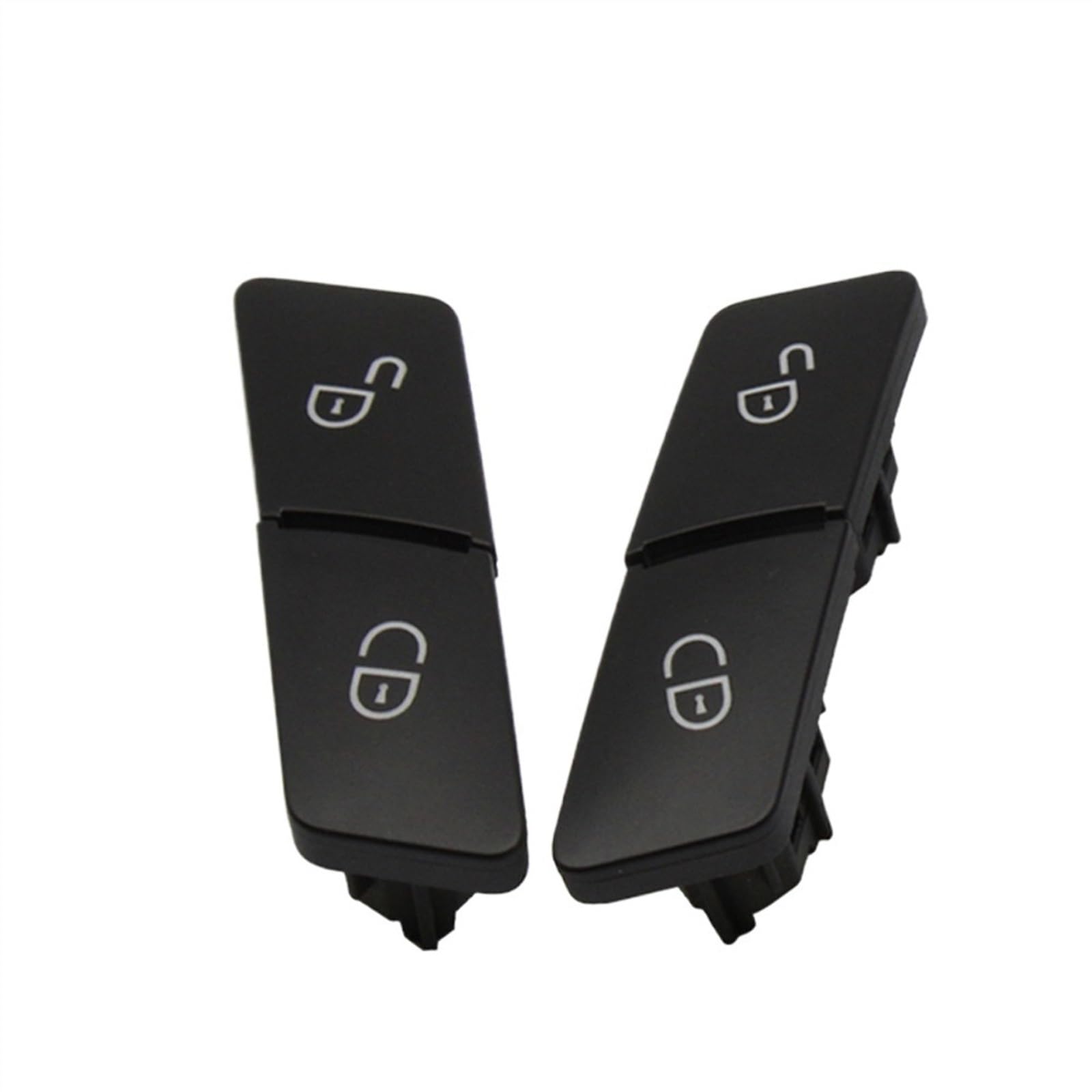 Auto Türschlossschalter Schwarz-silberner Schalter for Entriegeln der Türverriegelung vorne links rechts Auto Zentralverriegelungsschalter(Black One Pair) von KFXYSM