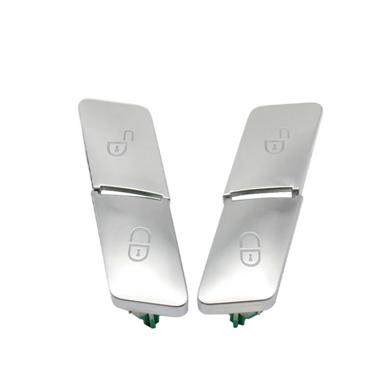 Auto Türschlossschalter Schwarz-silberner Schalter for Entriegeln der Türverriegelung vorne links rechts Auto Zentralverriegelungsschalter(Silver One Pair) von KFXYSM