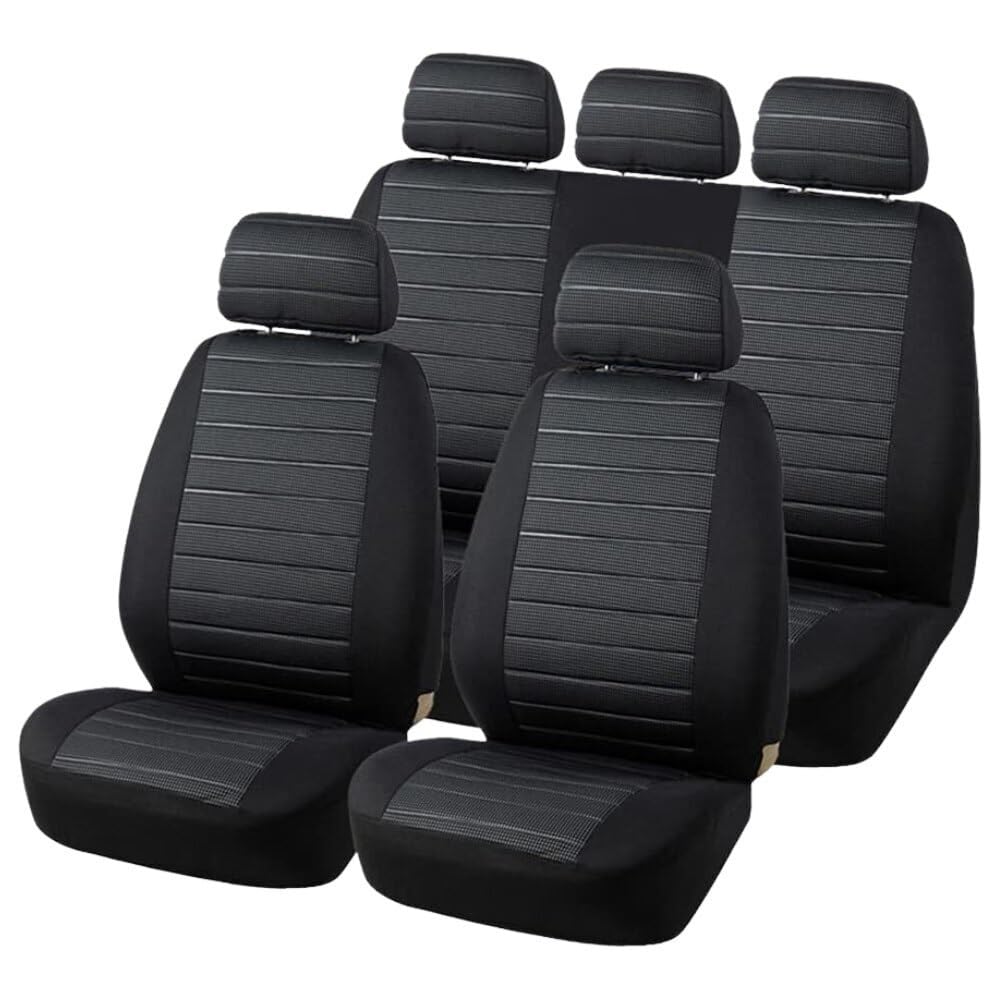 Autositzbezüge,Schonbezug Autositz Vorne Autositzbezüge, komplettes Set, Stoffset, passend for die meisten Limousinen, Transporter, SUVs, LKWs, Autositzschutz, Vorder- und Rücksitzbezüge(Y30082-GRAY-1 Autositzbezüge,Schonbezug Autositz Vorne Autositzbezüge, komplettes Set, Stoffset, passend for die meisten Limousinen, Transporter, SUVs, LKWs, Autositzschutz, Vorder- und Rücksitzbezüge(Y30082-GRAY-1 von KFXYSM