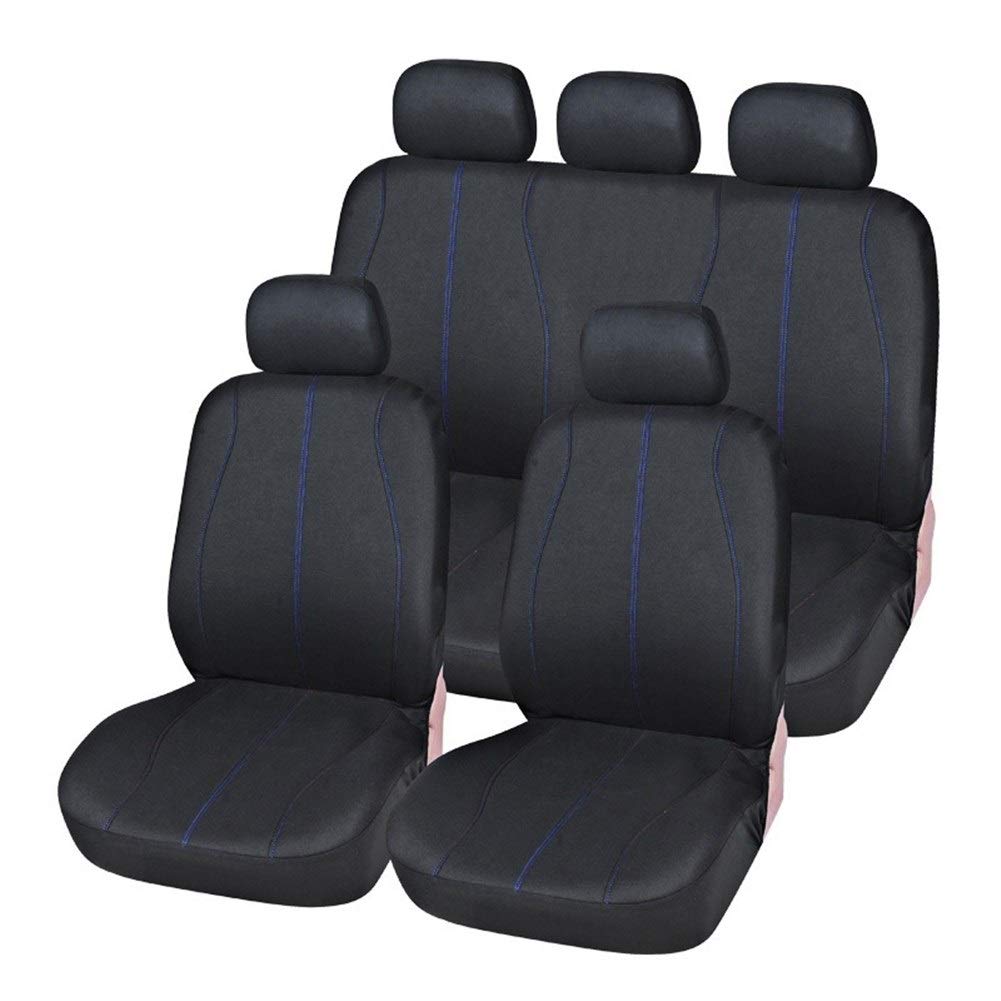 Autositzbezüge,Schonbezug Autositz Vorne Autositzbezüge Automobil Universal-Fit Blau Autozubehör Innen Kompatibel(Blue) von KFXYSM