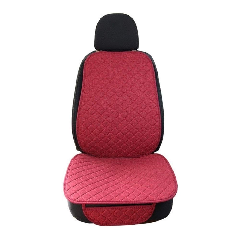 Autositzbezüge,Schonbezug Autositz Vorne Large Size One Sitz Flax Autositzbezug-Schutz-Frontsitzrückenkissen-Auflage-Matte Auto vorne Automotive Interior LKW(2) von KFXYSM