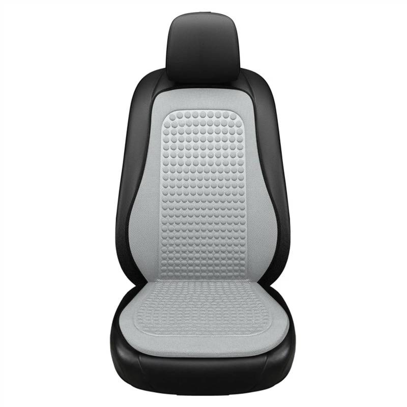 Autositzbezüge,Schonbezug Autositz Vorne Sommerkühlendes Sitzkissen Atmungsaktive Autositzbezüge Bump Massage Autos Sitzbezug Universal Seat Protector Pad(Front Set Grey) von KFXYSM