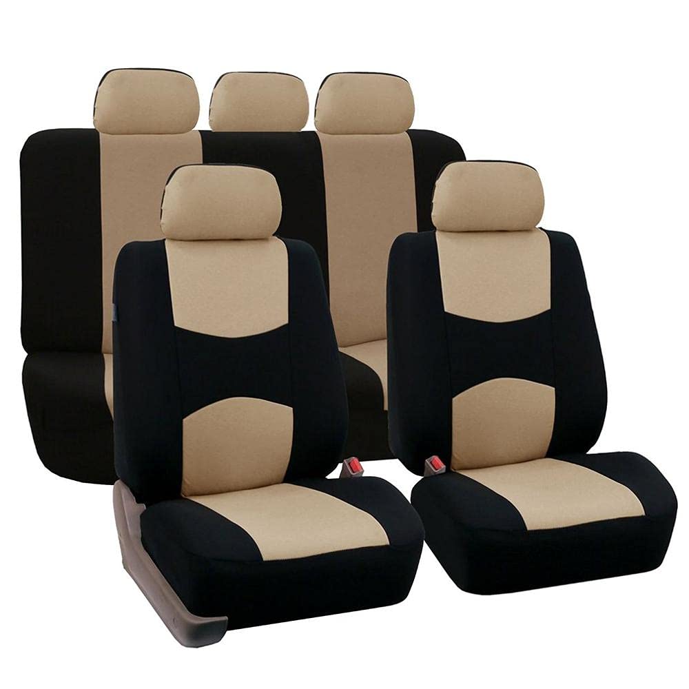 Autositzbezüge,Schonbezug Autositz Vorne Universal-Autositz-Abdeckung Innen-Zubehör passt für die meisten Marke des Autositzes Autositzschutzprofessionelle Mode(Beige) von KFXYSM