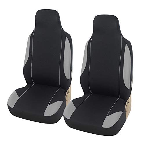Autositzbezüge,Schonbezug Autositz Vorne Universal Autositz-Abdeckung Protektoren Eimer Sitze Fit für Autos Trucks SUVs Vans 2 Stück Handwaschbar(GRAY-2pcs) von KFXYSM