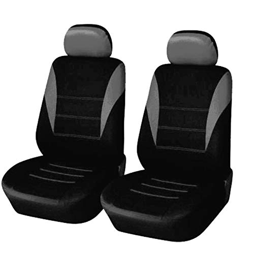 Autositzbezüge,Schonbezug Autositz Vorne Universal-Heavy Duty Cotton Autositzbezüge wasserdichte Protektoren Van for alle Fahrzeuge(Gray Front 2PCS) von KFXYSM